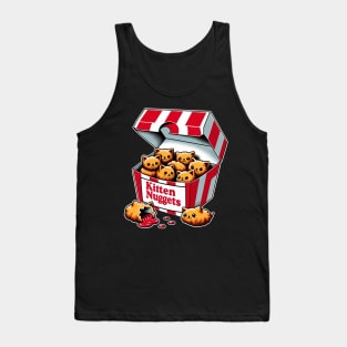 Snacktime Kitten Nugget Love, Trendy Tee for Culinary Aficionados Tank Top